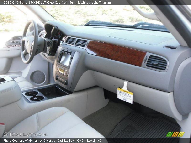Summit White / Light Titanium 2010 GMC Sierra 2500HD SLT Crew Cab 4x4