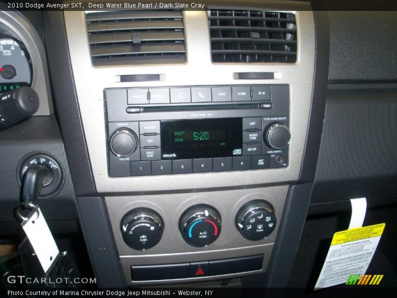 Deep Water Blue Pearl / Dark Slate Gray 2010 Dodge Avenger SXT