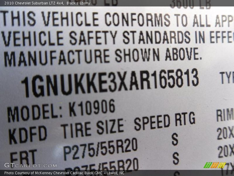 Black / Ebony 2010 Chevrolet Suburban LTZ 4x4