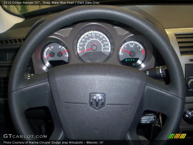 Deep Water Blue Pearl / Dark Slate Gray 2010 Dodge Avenger SXT