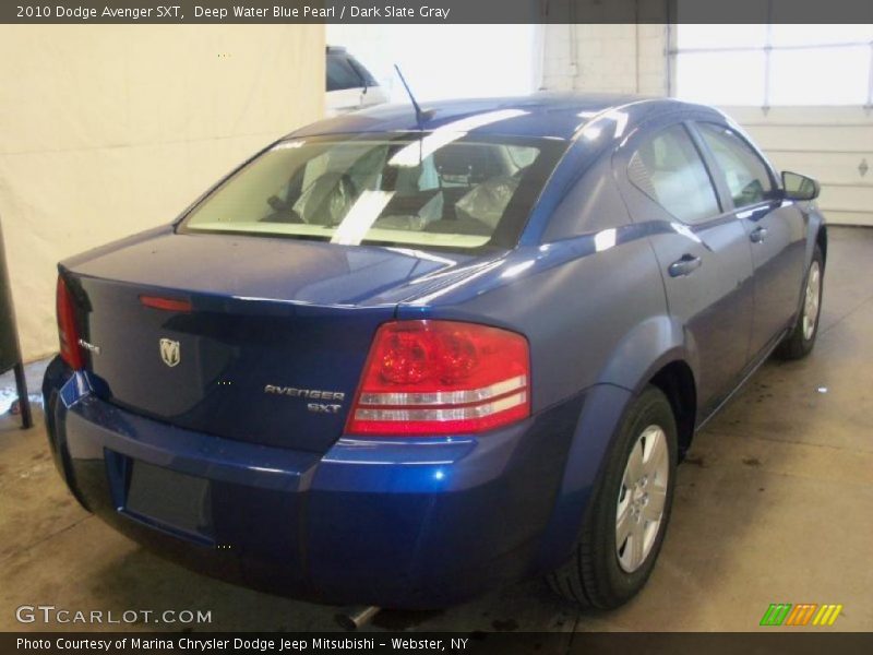 Deep Water Blue Pearl / Dark Slate Gray 2010 Dodge Avenger SXT