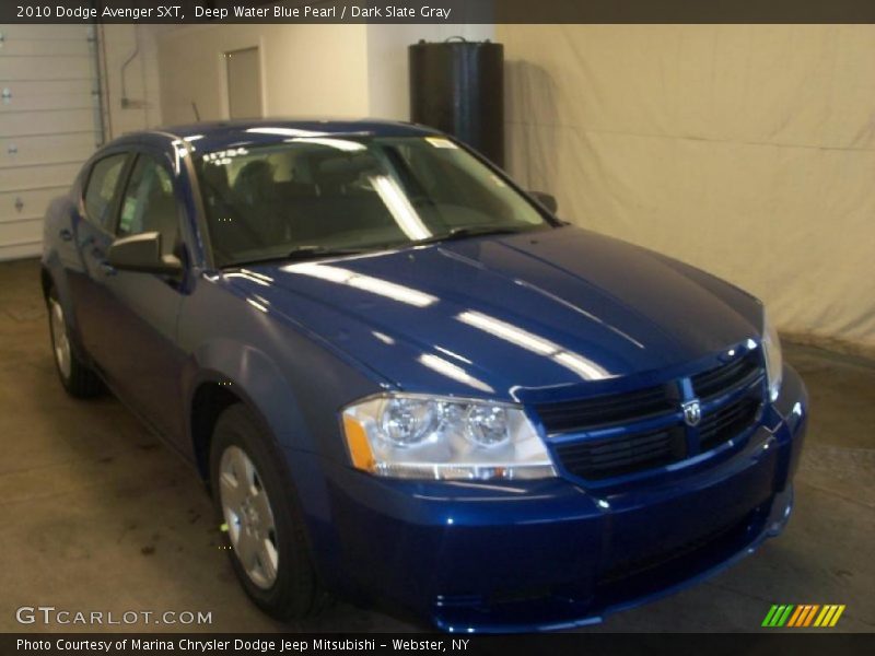 Deep Water Blue Pearl / Dark Slate Gray 2010 Dodge Avenger SXT
