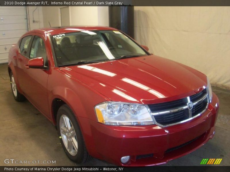 Inferno Red Crystal Pearl / Dark Slate Gray 2010 Dodge Avenger R/T