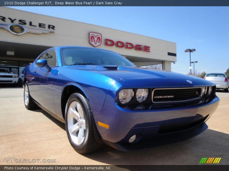 Deep Water Blue Pearl / Dark Slate Gray 2010 Dodge Challenger R/T