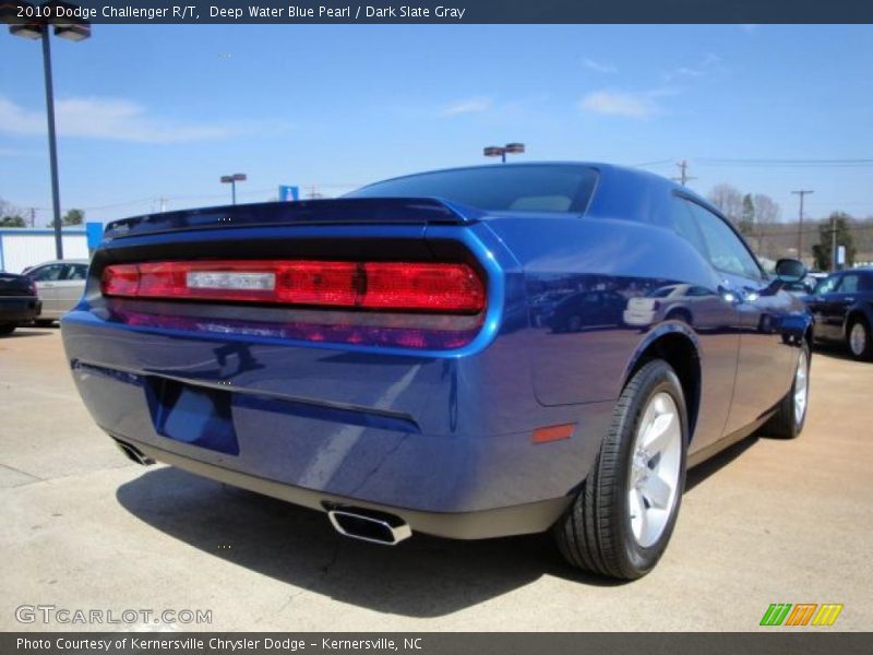 Deep Water Blue Pearl / Dark Slate Gray 2010 Dodge Challenger R/T