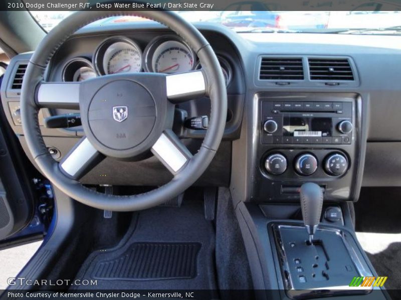 Deep Water Blue Pearl / Dark Slate Gray 2010 Dodge Challenger R/T