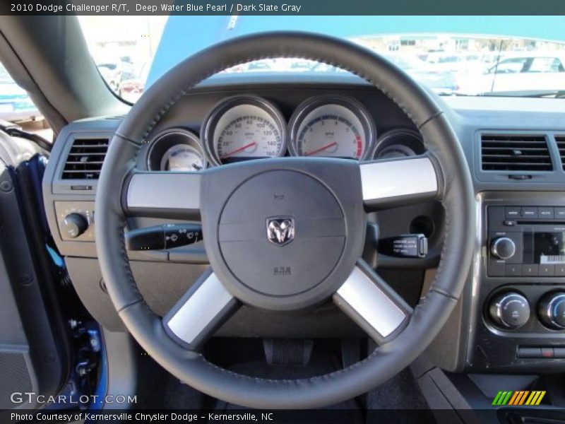 Deep Water Blue Pearl / Dark Slate Gray 2010 Dodge Challenger R/T