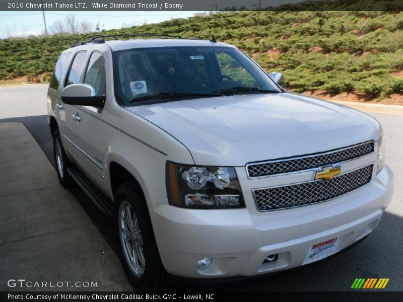 White Diamond Tricoat / Ebony 2010 Chevrolet Tahoe LTZ