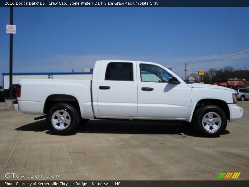 Stone White / Dark Slate Gray/Medium Slate Gray 2010 Dodge Dakota ST Crew Cab