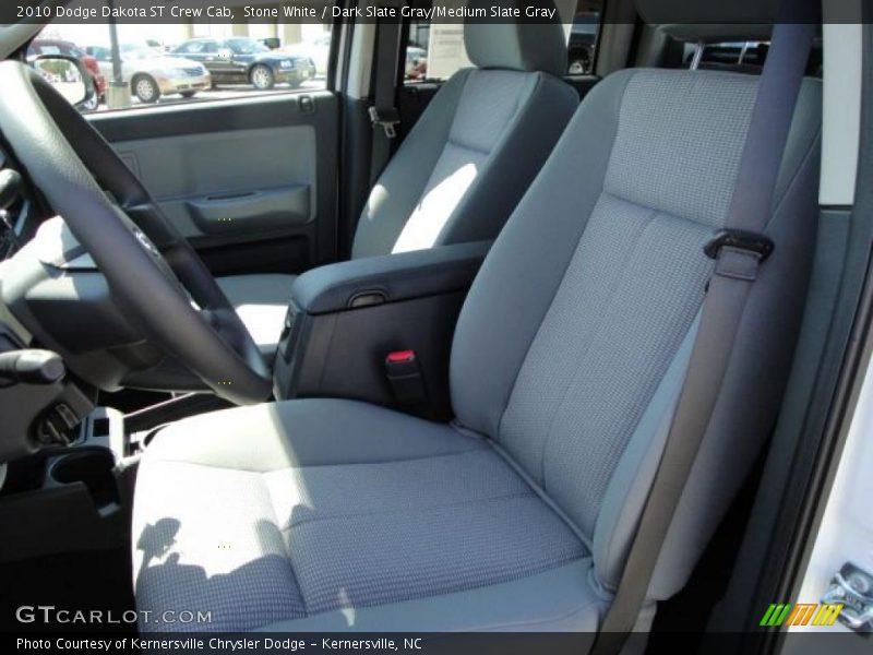 Stone White / Dark Slate Gray/Medium Slate Gray 2010 Dodge Dakota ST Crew Cab
