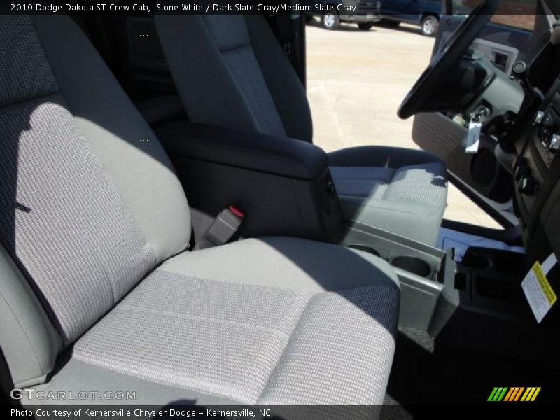 Stone White / Dark Slate Gray/Medium Slate Gray 2010 Dodge Dakota ST Crew Cab
