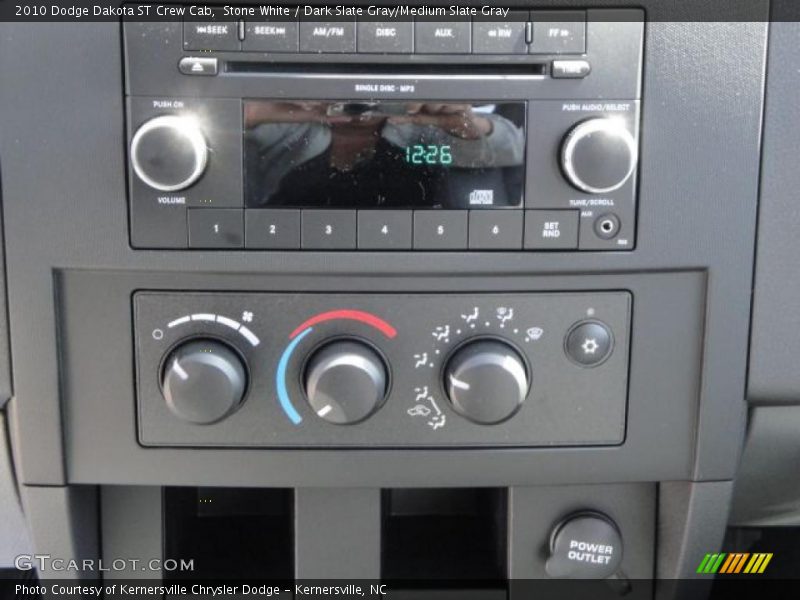 Stone White / Dark Slate Gray/Medium Slate Gray 2010 Dodge Dakota ST Crew Cab
