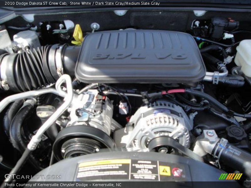 Stone White / Dark Slate Gray/Medium Slate Gray 2010 Dodge Dakota ST Crew Cab