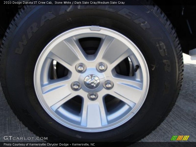 Stone White / Dark Slate Gray/Medium Slate Gray 2010 Dodge Dakota ST Crew Cab