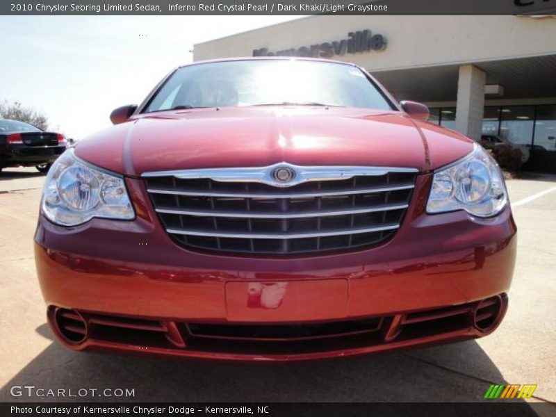 Inferno Red Crystal Pearl / Dark Khaki/Light Graystone 2010 Chrysler Sebring Limited Sedan