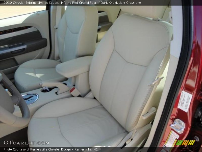 Inferno Red Crystal Pearl / Dark Khaki/Light Graystone 2010 Chrysler Sebring Limited Sedan