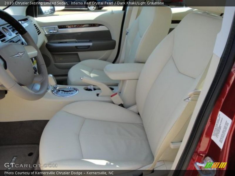 Inferno Red Crystal Pearl / Dark Khaki/Light Graystone 2010 Chrysler Sebring Limited Sedan
