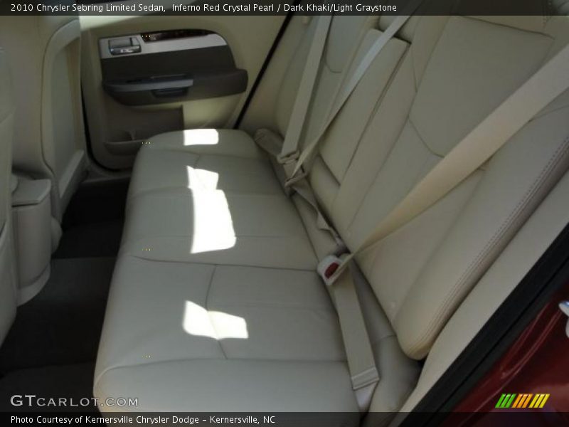 Inferno Red Crystal Pearl / Dark Khaki/Light Graystone 2010 Chrysler Sebring Limited Sedan