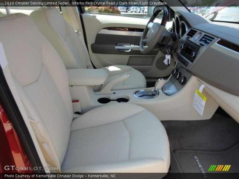 Inferno Red Crystal Pearl / Dark Khaki/Light Graystone 2010 Chrysler Sebring Limited Sedan