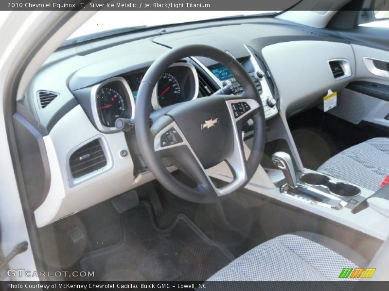 Silver Ice Metallic / Jet Black/Light Titanium 2010 Chevrolet Equinox LT