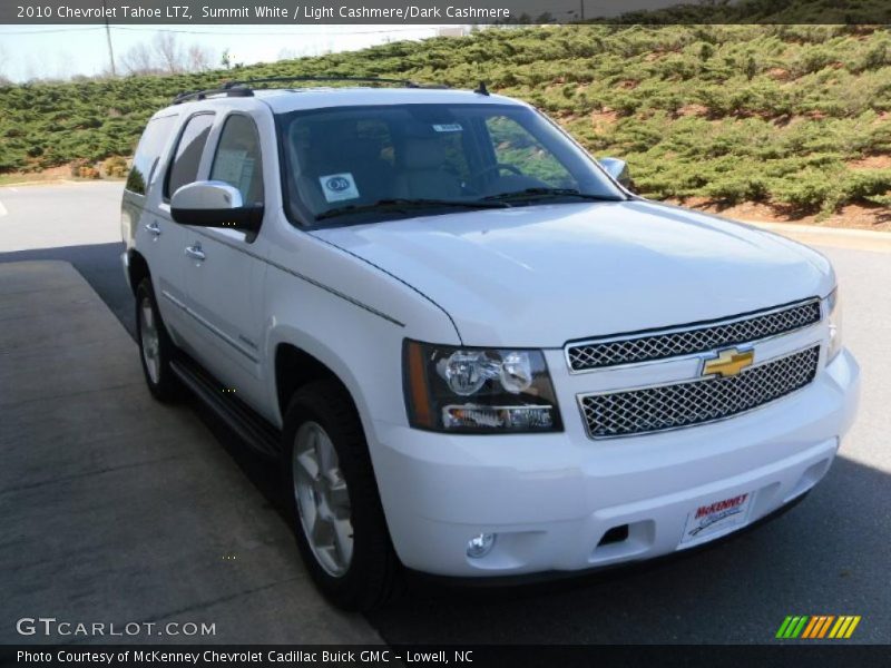 Summit White / Light Cashmere/Dark Cashmere 2010 Chevrolet Tahoe LTZ