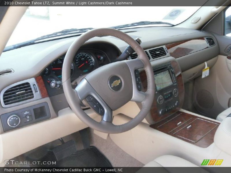 Summit White / Light Cashmere/Dark Cashmere 2010 Chevrolet Tahoe LTZ