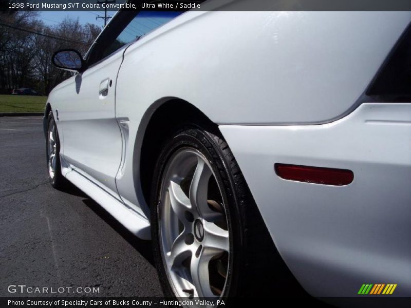 Ultra White / Saddle 1998 Ford Mustang SVT Cobra Convertible