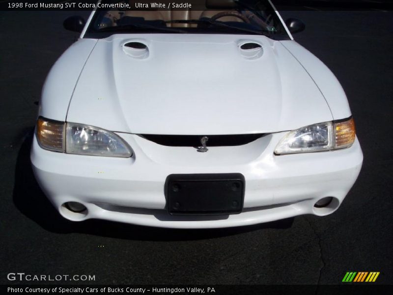 Ultra White / Saddle 1998 Ford Mustang SVT Cobra Convertible