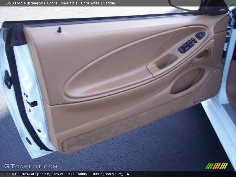 Ultra White / Saddle 1998 Ford Mustang SVT Cobra Convertible
