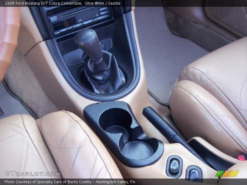 Ultra White / Saddle 1998 Ford Mustang SVT Cobra Convertible