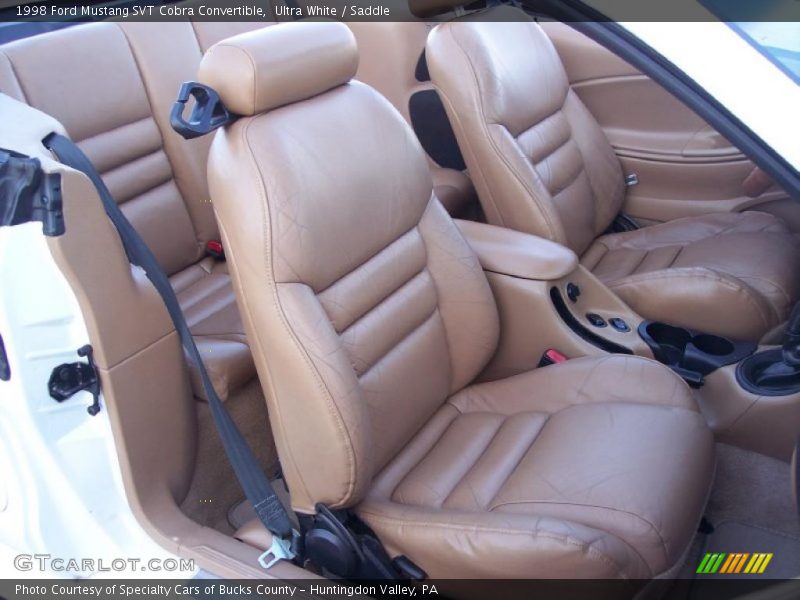 Ultra White / Saddle 1998 Ford Mustang SVT Cobra Convertible
