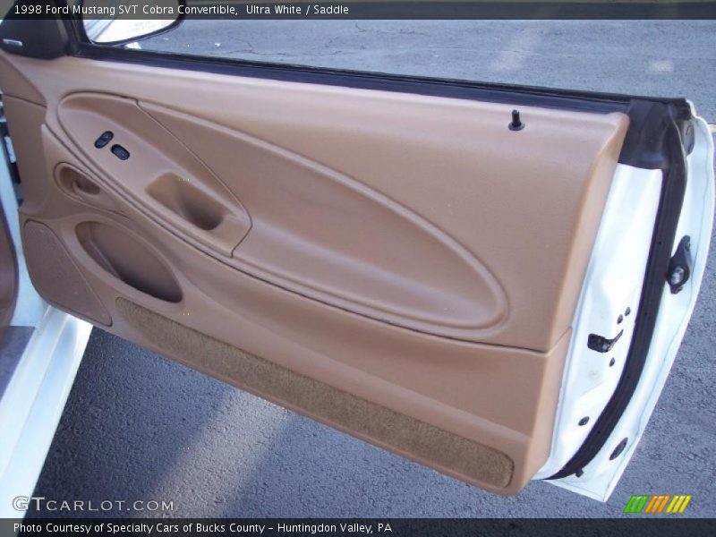 Ultra White / Saddle 1998 Ford Mustang SVT Cobra Convertible