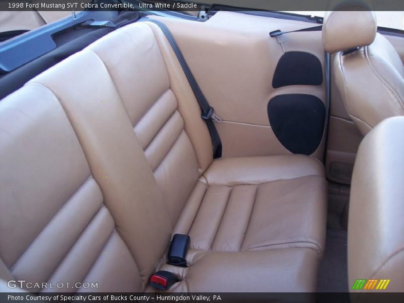 Ultra White / Saddle 1998 Ford Mustang SVT Cobra Convertible