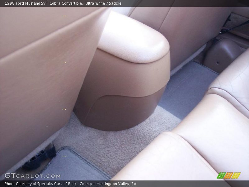 Ultra White / Saddle 1998 Ford Mustang SVT Cobra Convertible