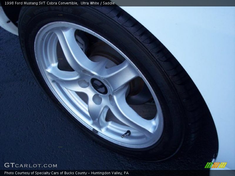 Ultra White / Saddle 1998 Ford Mustang SVT Cobra Convertible