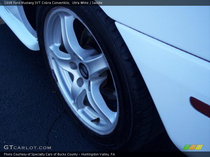 Ultra White / Saddle 1998 Ford Mustang SVT Cobra Convertible