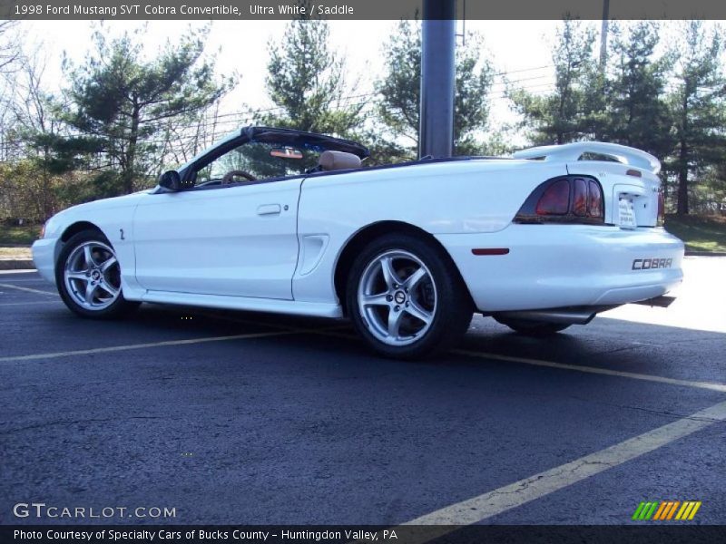 Ultra White / Saddle 1998 Ford Mustang SVT Cobra Convertible