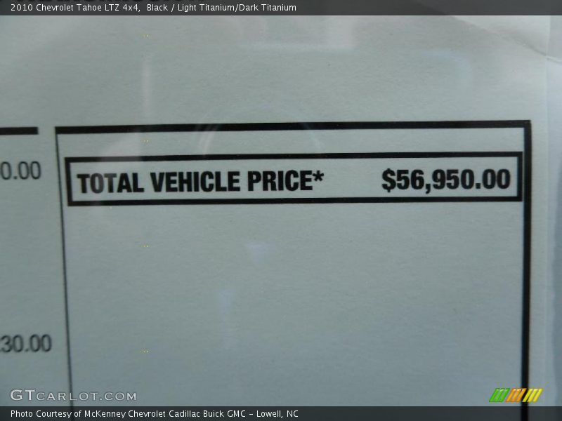 Black / Light Titanium/Dark Titanium 2010 Chevrolet Tahoe LTZ 4x4