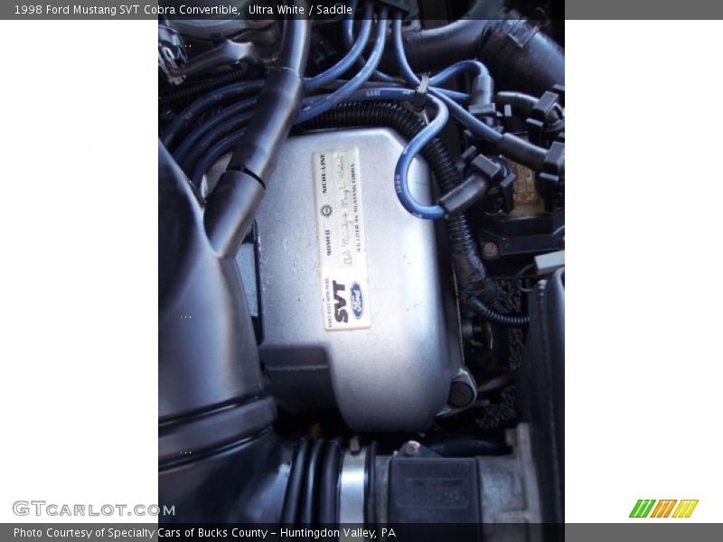 Ultra White / Saddle 1998 Ford Mustang SVT Cobra Convertible