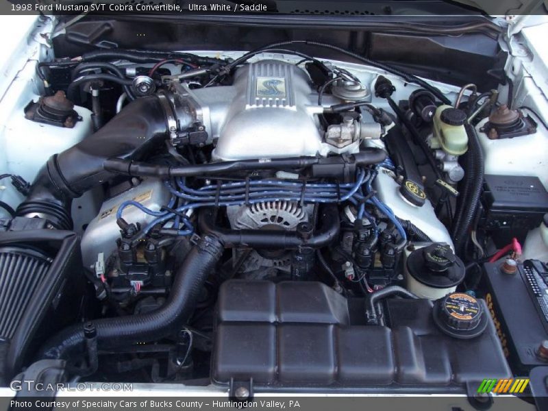Ultra White / Saddle 1998 Ford Mustang SVT Cobra Convertible