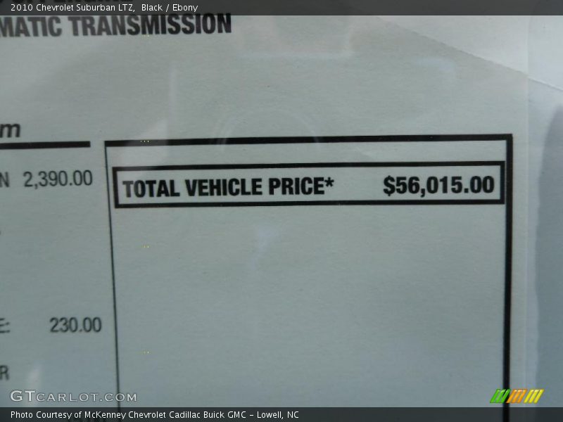 Black / Ebony 2010 Chevrolet Suburban LTZ