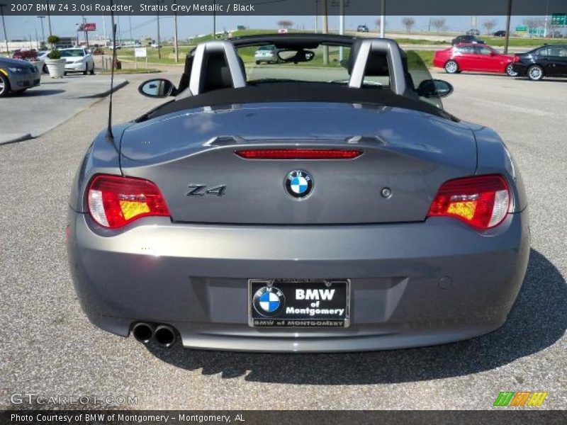 Stratus Grey Metallic / Black 2007 BMW Z4 3.0si Roadster