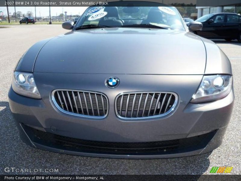 Stratus Grey Metallic / Black 2007 BMW Z4 3.0si Roadster