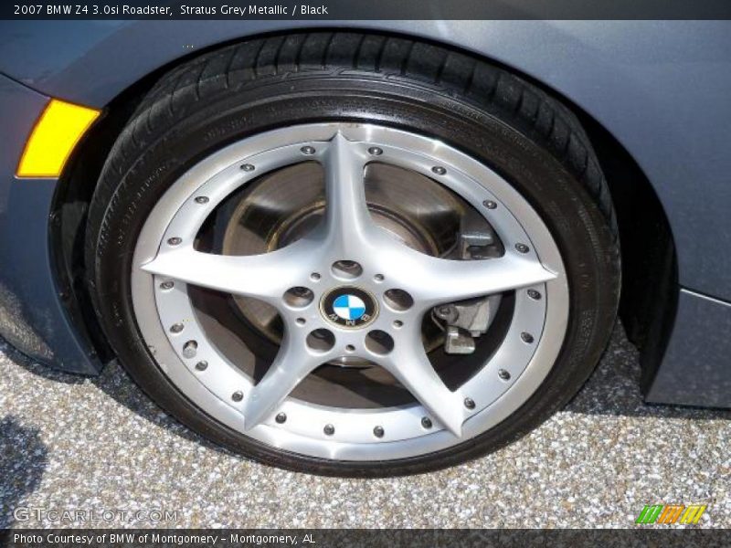 Stratus Grey Metallic / Black 2007 BMW Z4 3.0si Roadster