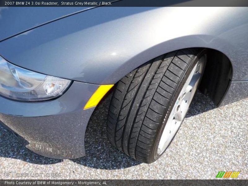Stratus Grey Metallic / Black 2007 BMW Z4 3.0si Roadster