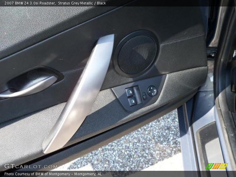 Stratus Grey Metallic / Black 2007 BMW Z4 3.0si Roadster