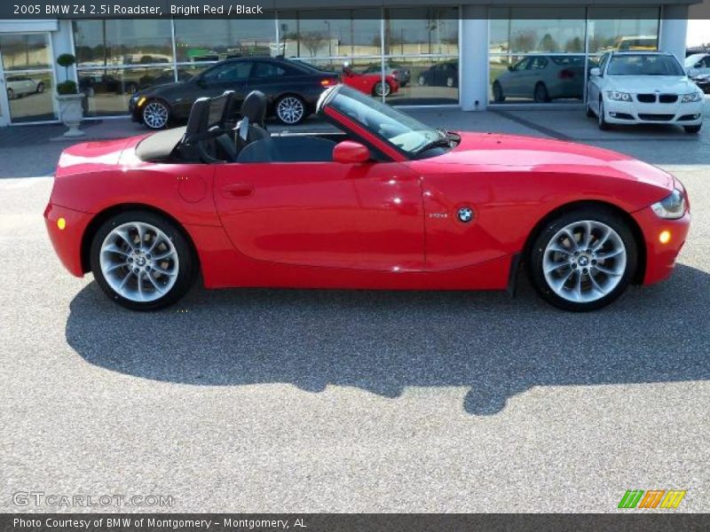 Bright Red / Black 2005 BMW Z4 2.5i Roadster