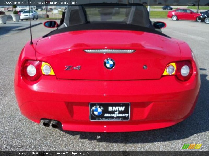 Bright Red / Black 2005 BMW Z4 2.5i Roadster
