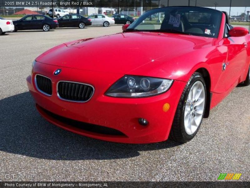 Bright Red / Black 2005 BMW Z4 2.5i Roadster