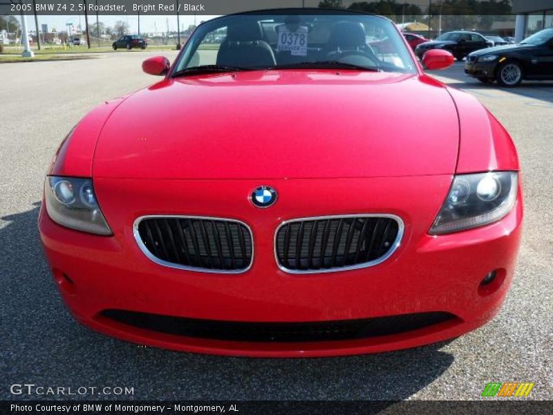Bright Red / Black 2005 BMW Z4 2.5i Roadster